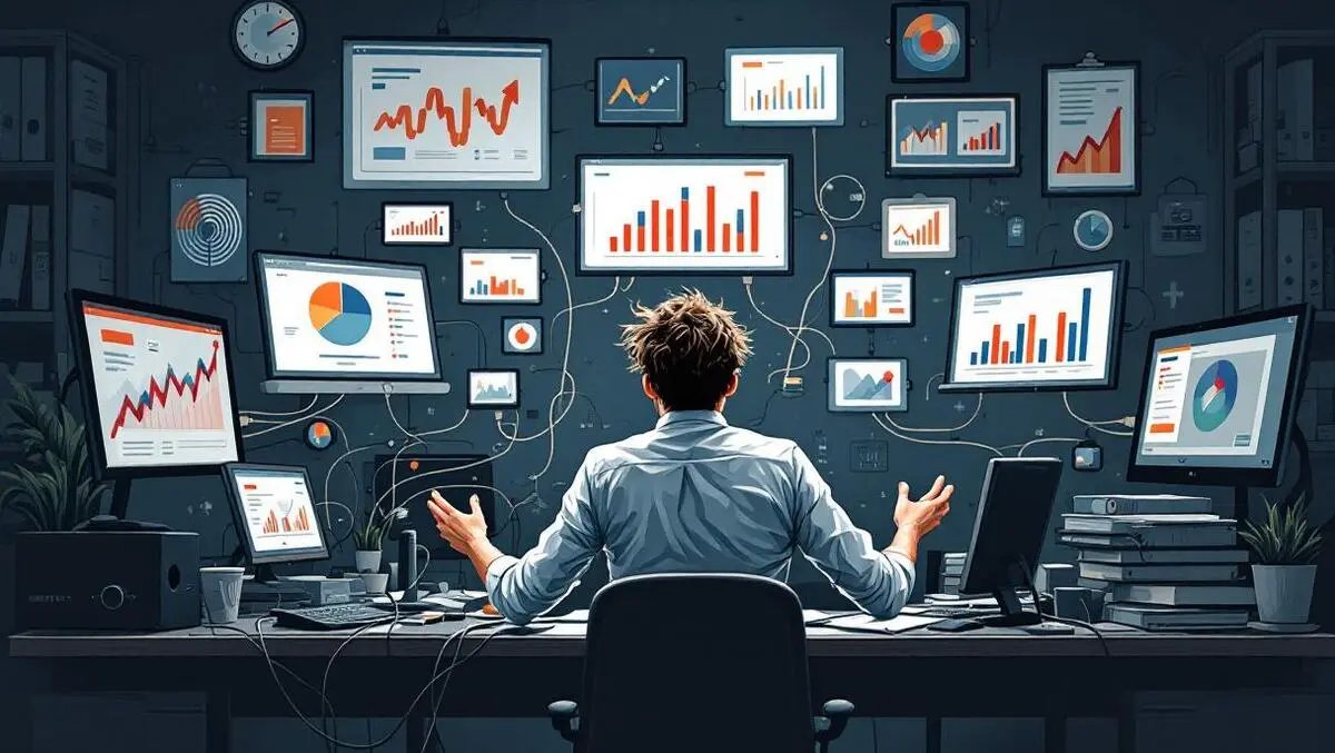 Overwhelmed marketer fragmented ad tech mismatched screens ai chaos