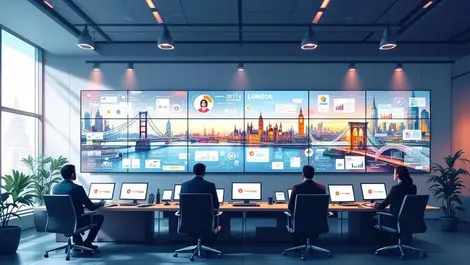 Telecom control room customer journey dashboards london me visual