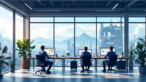 Prishtina software office balkan cityscape industrial systems