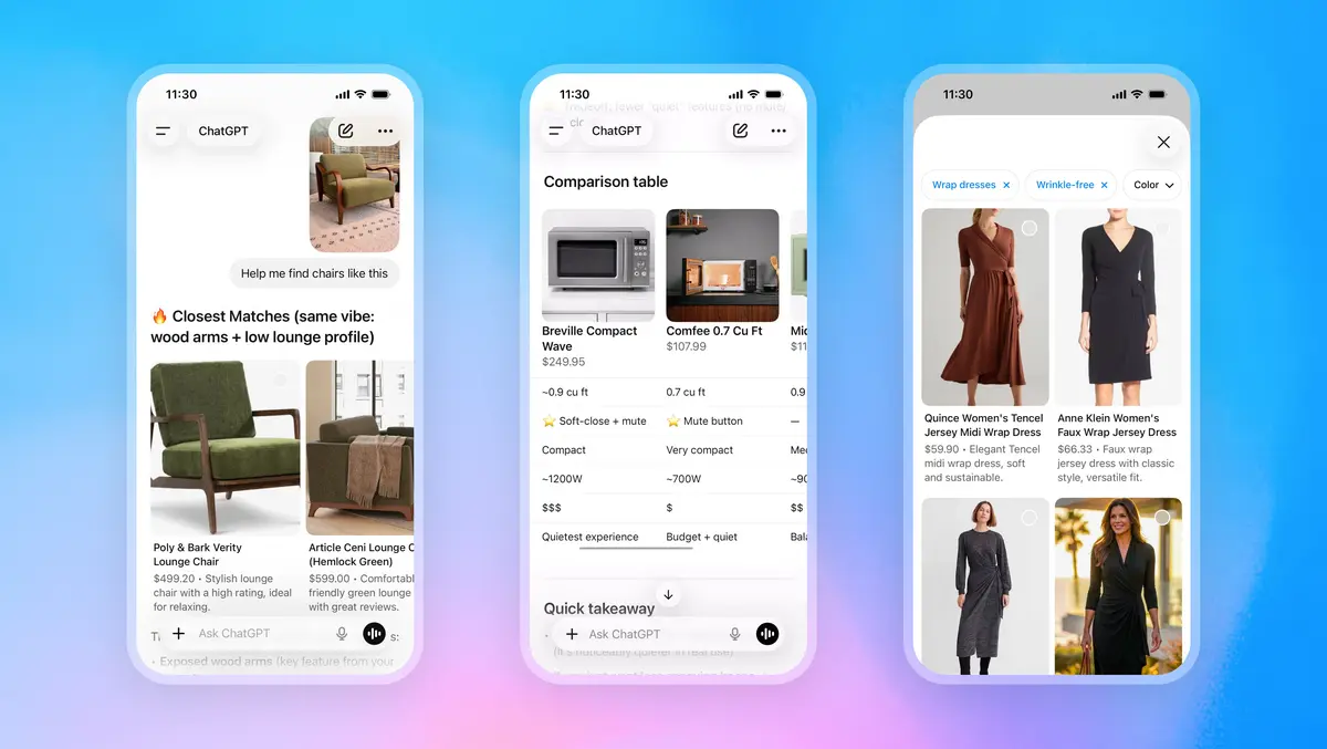 OpenAI adds shopping tools to ChatGPT with visual discovery