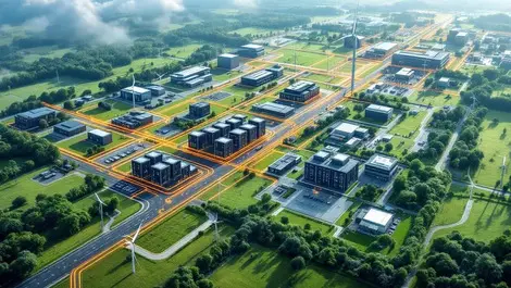 Editorial map view regional data centers underground fiber connectivity