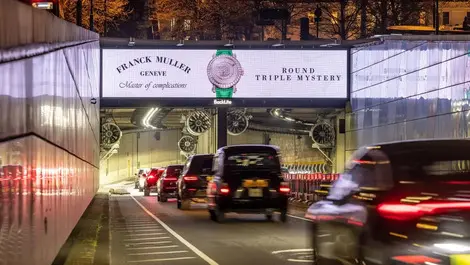 Franck muller advert at the knightsbridge